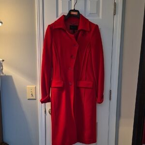 BCBGMaxAzria Vibrant Red Trench Coat